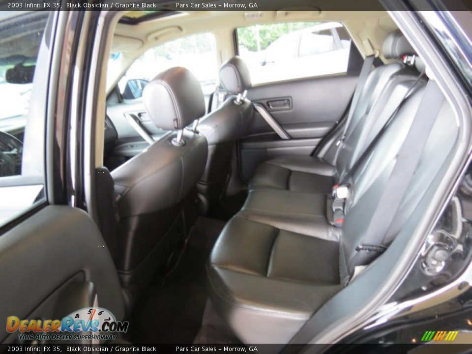 2003 Infiniti FX 35 Black Obsidian / Graphite Black Photo #9