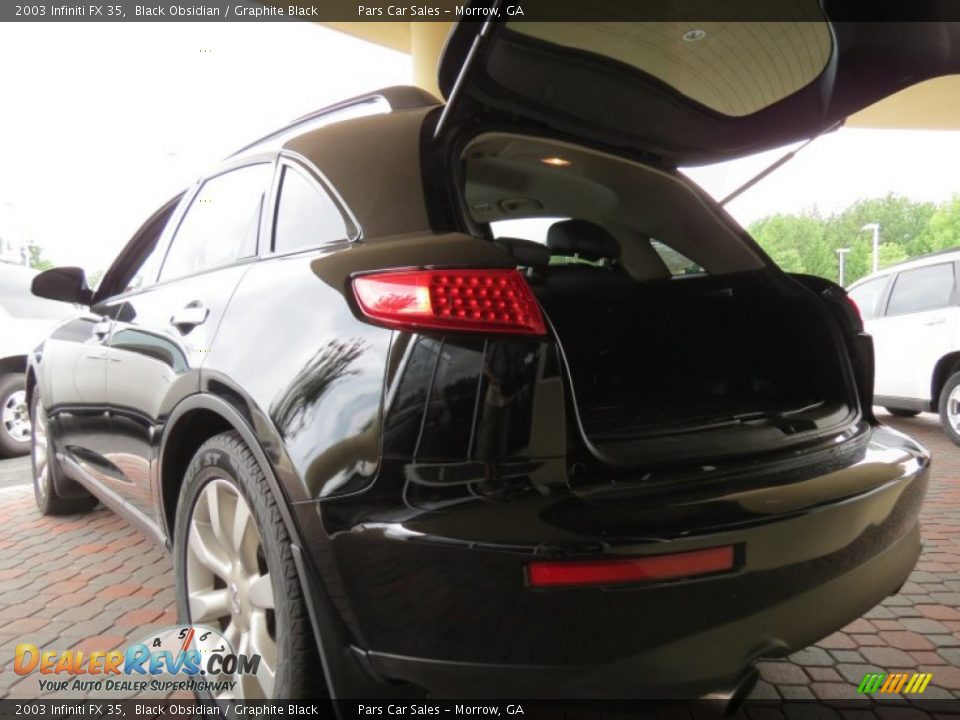2003 Infiniti FX 35 Black Obsidian / Graphite Black Photo #10