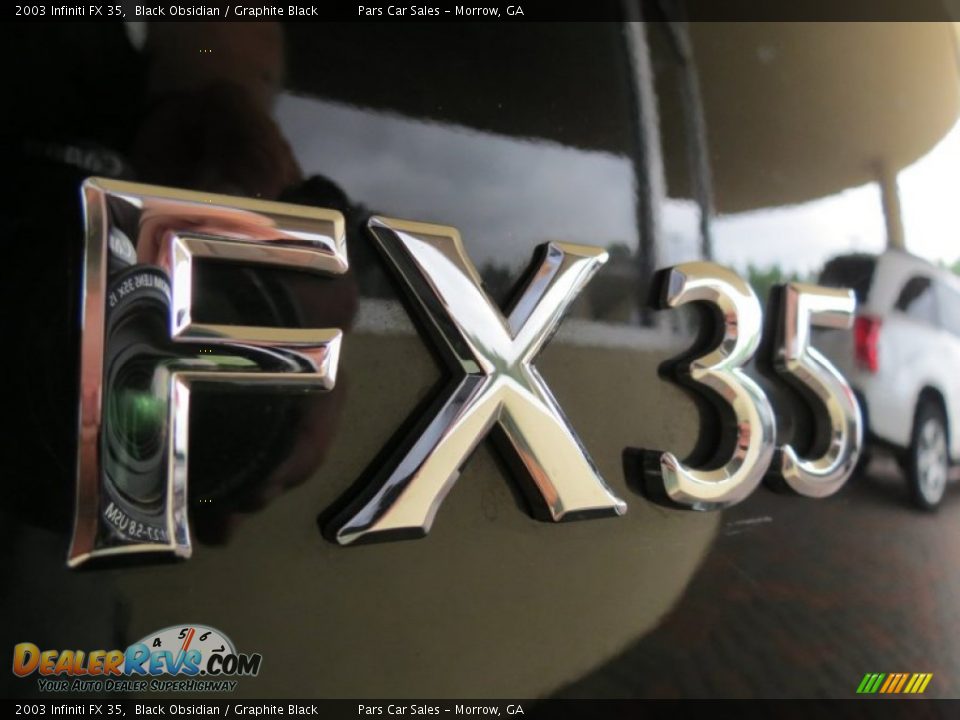 2003 Infiniti FX 35 Black Obsidian / Graphite Black Photo #11