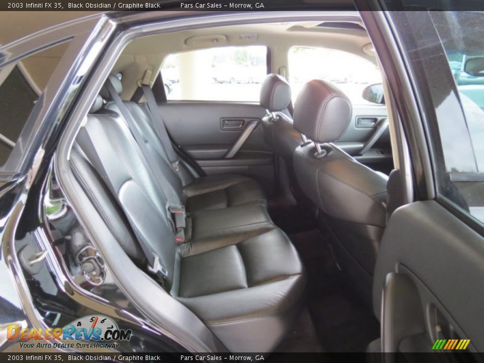 2003 Infiniti FX 35 Black Obsidian / Graphite Black Photo #12