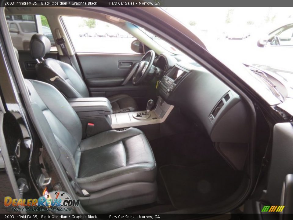 2003 Infiniti FX 35 Black Obsidian / Graphite Black Photo #13
