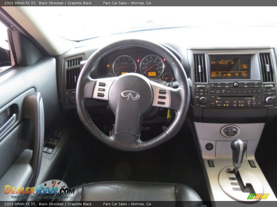 2003 Infiniti FX 35 Black Obsidian / Graphite Black Photo #15