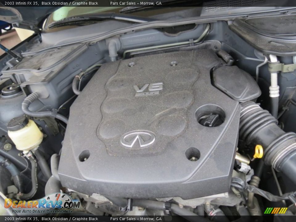 2003 Infiniti FX 35 Black Obsidian / Graphite Black Photo #16
