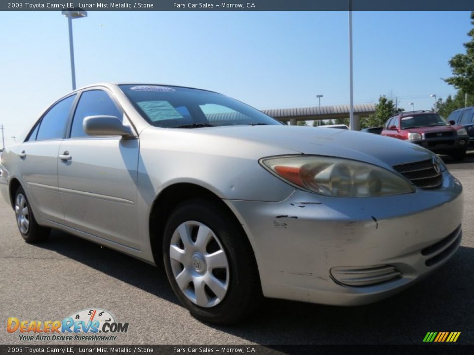 2003 Toyota Camry LE Lunar Mist Metallic / Stone Photo #4
