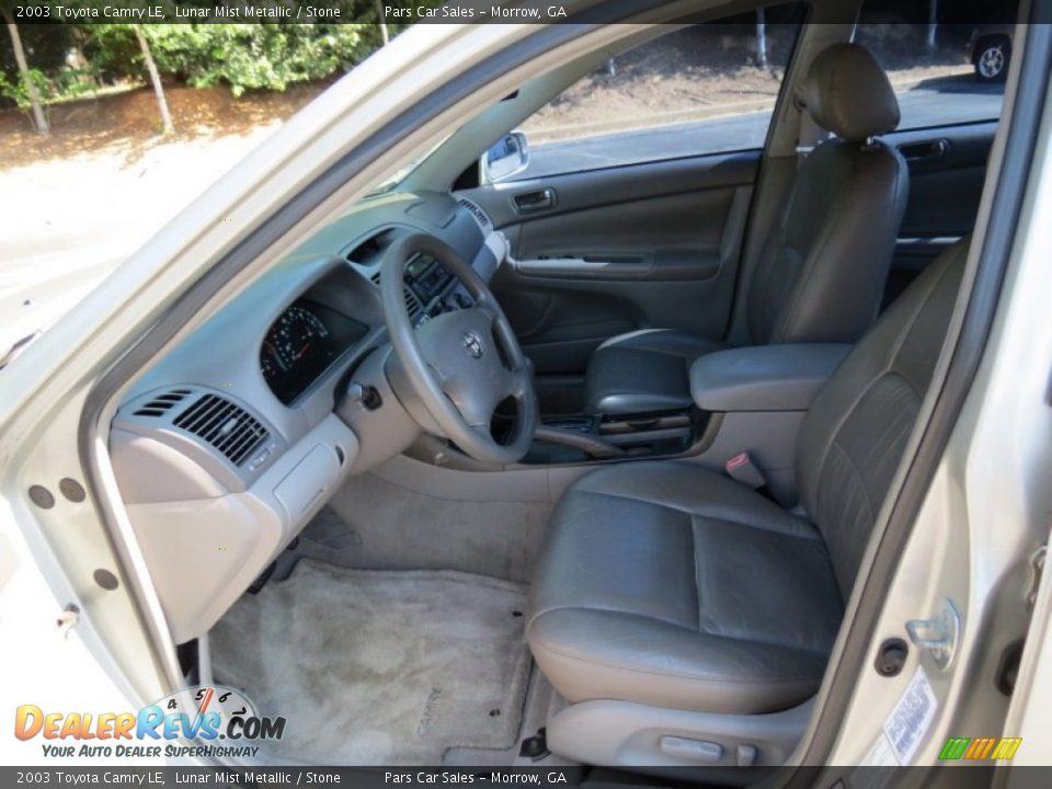 2003 Toyota Camry LE Lunar Mist Metallic / Stone Photo #6