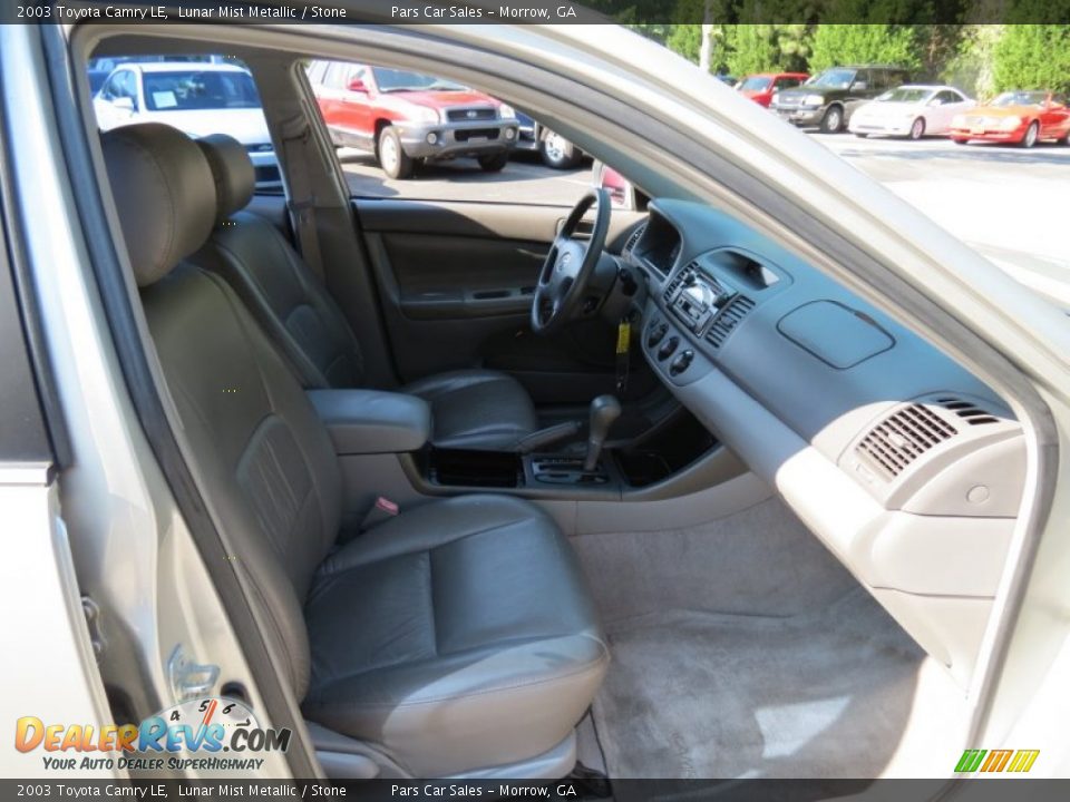 2003 Toyota Camry LE Lunar Mist Metallic / Stone Photo #10