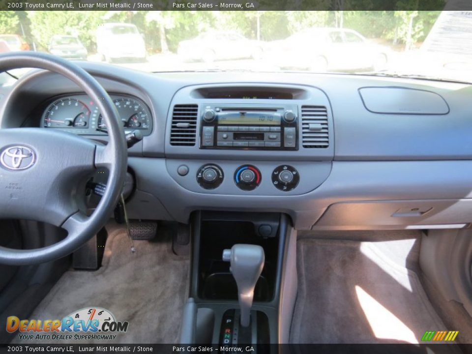 2003 Toyota Camry LE Lunar Mist Metallic / Stone Photo #11