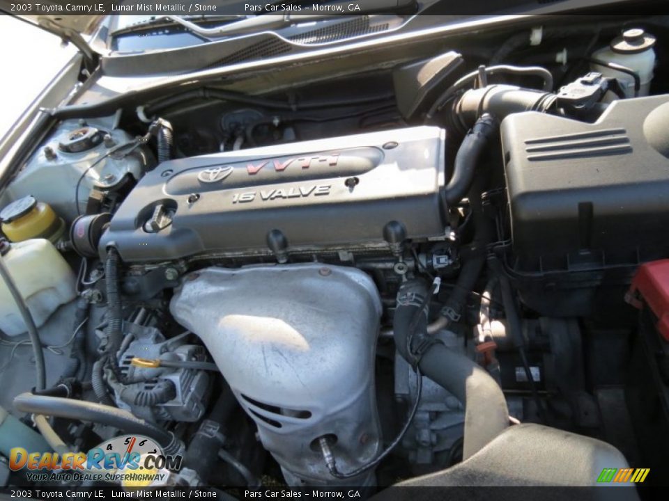 2003 Toyota Camry LE Lunar Mist Metallic / Stone Photo #13