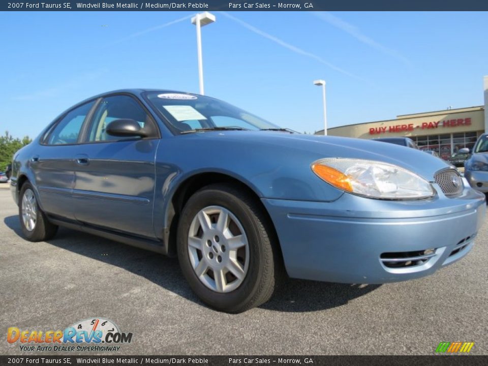 2007 Ford Taurus SE Windveil Blue Metallic / Medium/Dark Pebble Photo #4