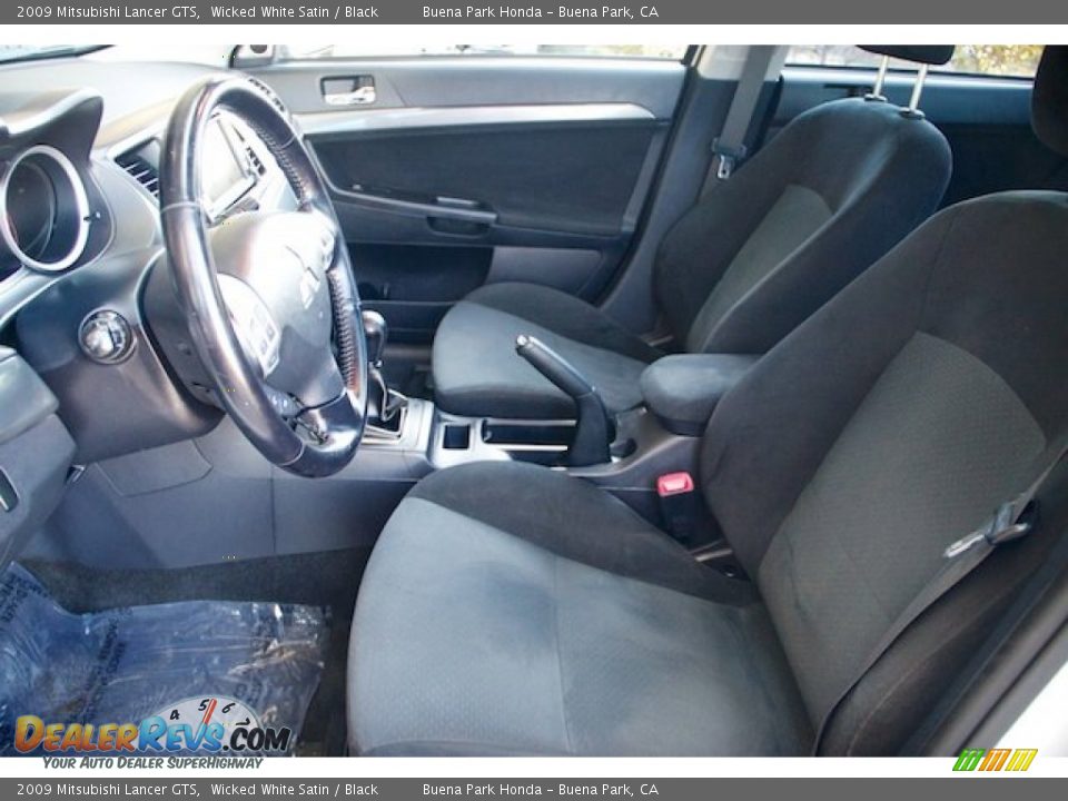 2009 Mitsubishi Lancer GTS Wicked White Satin / Black Photo #3