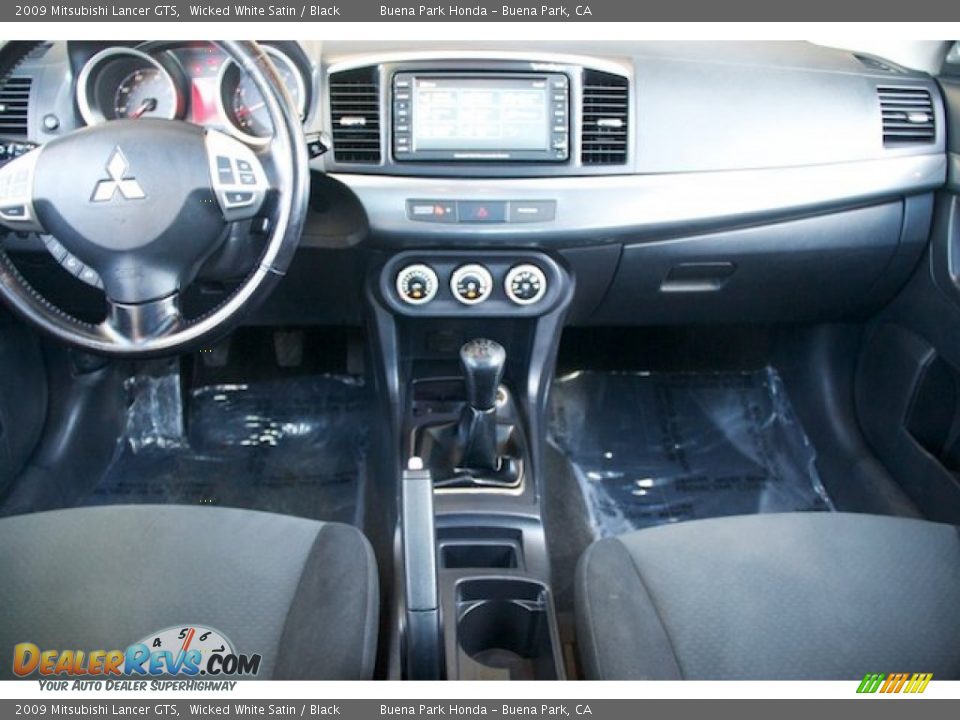 2009 Mitsubishi Lancer GTS Wicked White Satin / Black Photo #5