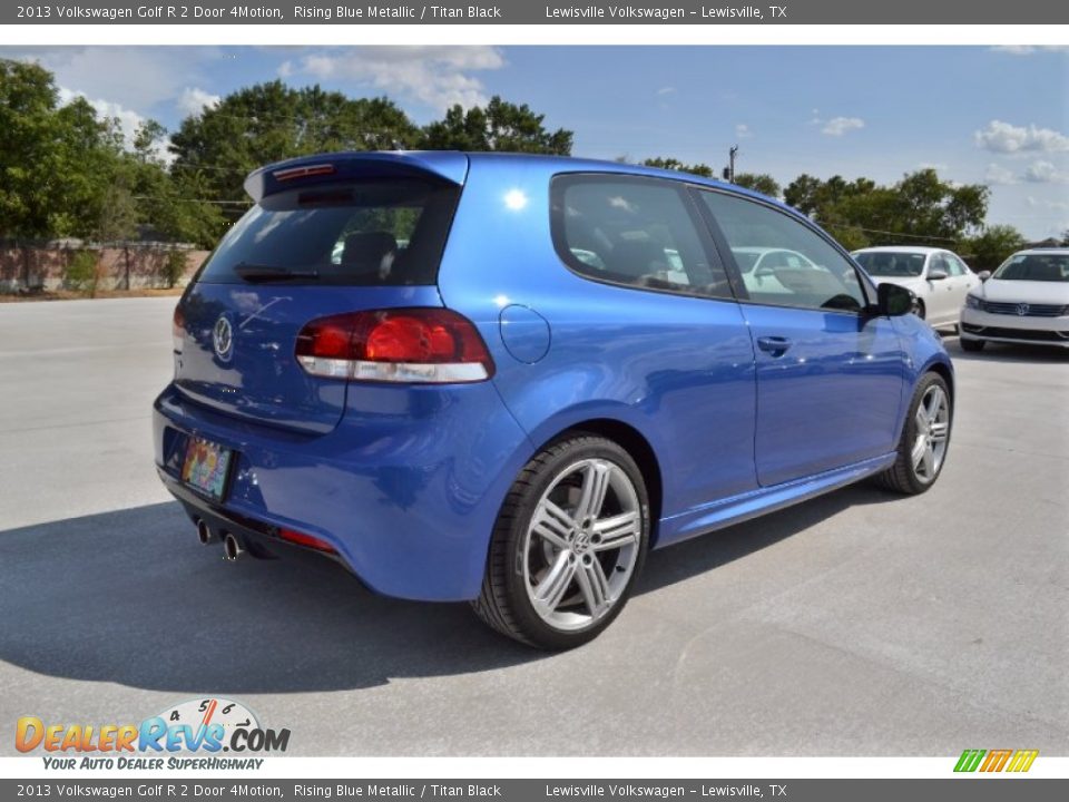 2013 Volkswagen Golf R 2 Door 4Motion Rising Blue Metallic / Titan Black Photo #2