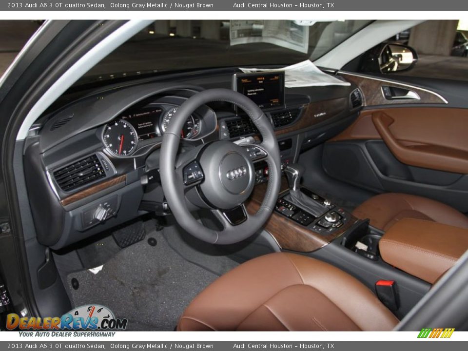 Nougat Brown Interior 2013 Audi A6 3 0t Quattro Sedan