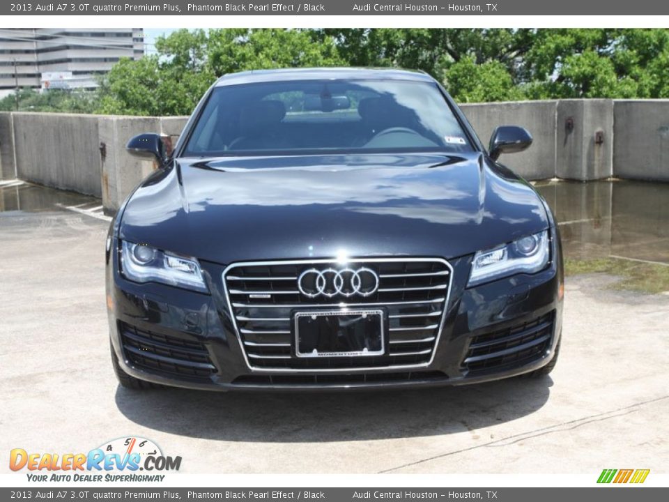 2013 Audi A7 3.0T quattro Premium Plus Phantom Black Pearl Effect / Black Photo #2