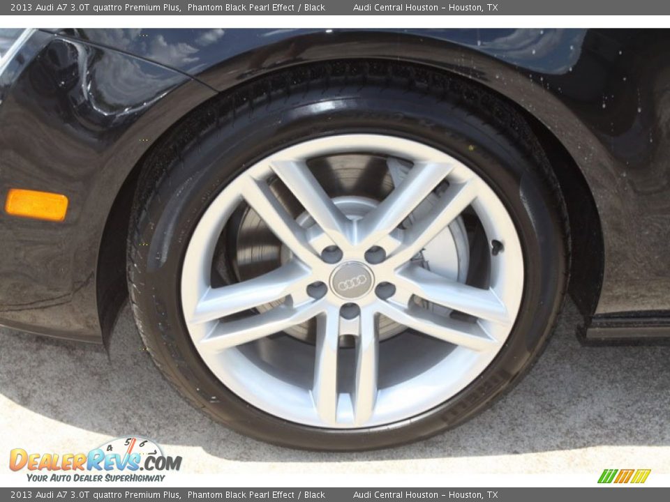 2013 Audi A7 3.0T quattro Premium Plus Phantom Black Pearl Effect / Black Photo #4