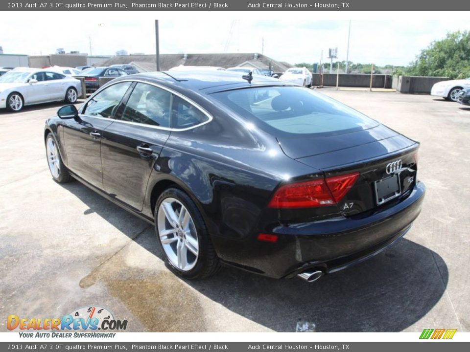 2013 Audi A7 3.0T quattro Premium Plus Phantom Black Pearl Effect / Black Photo #6
