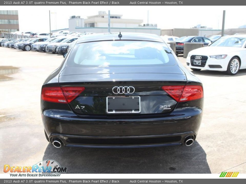 2013 Audi A7 3.0T quattro Premium Plus Phantom Black Pearl Effect / Black Photo #7