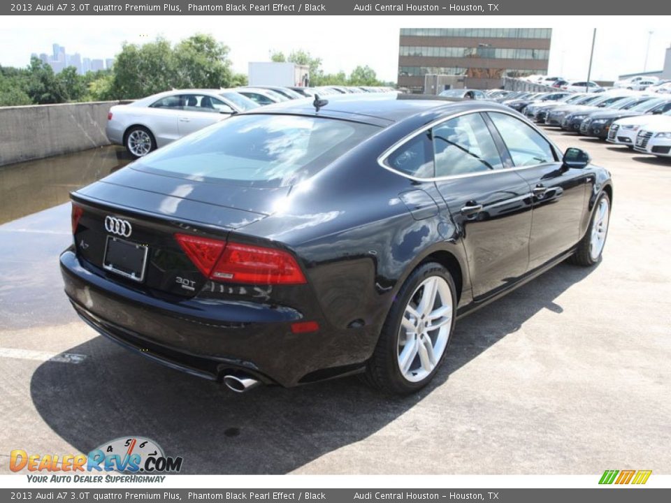 2013 Audi A7 3.0T quattro Premium Plus Phantom Black Pearl Effect / Black Photo #8