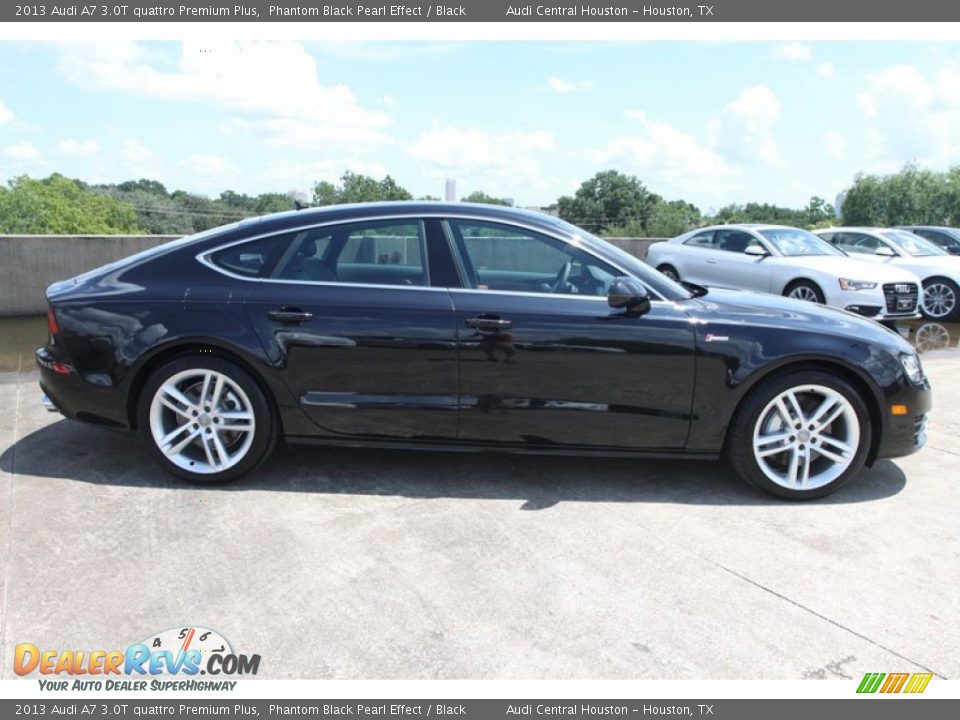 2013 Audi A7 3.0T quattro Premium Plus Phantom Black Pearl Effect / Black Photo #9