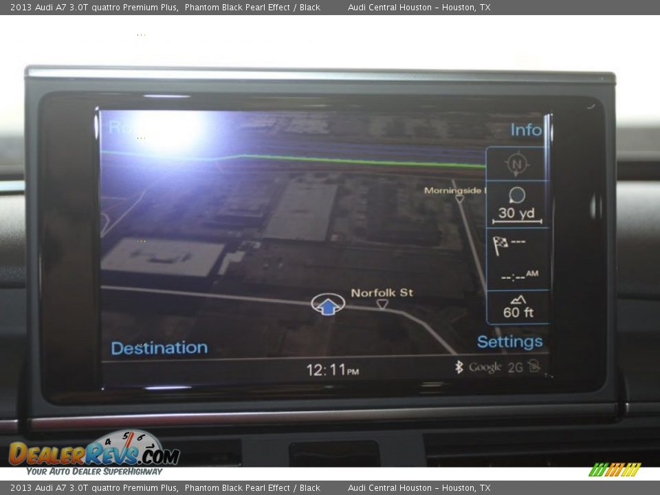 2013 Audi A7 3.0T quattro Premium Plus Phantom Black Pearl Effect / Black Photo #10