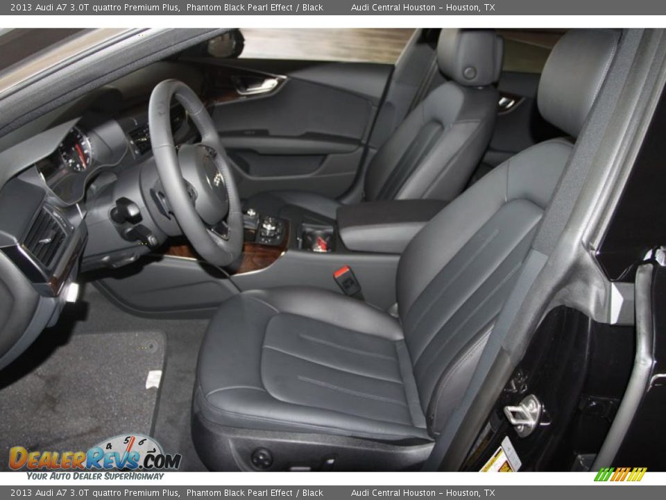 2013 Audi A7 3.0T quattro Premium Plus Phantom Black Pearl Effect / Black Photo #16