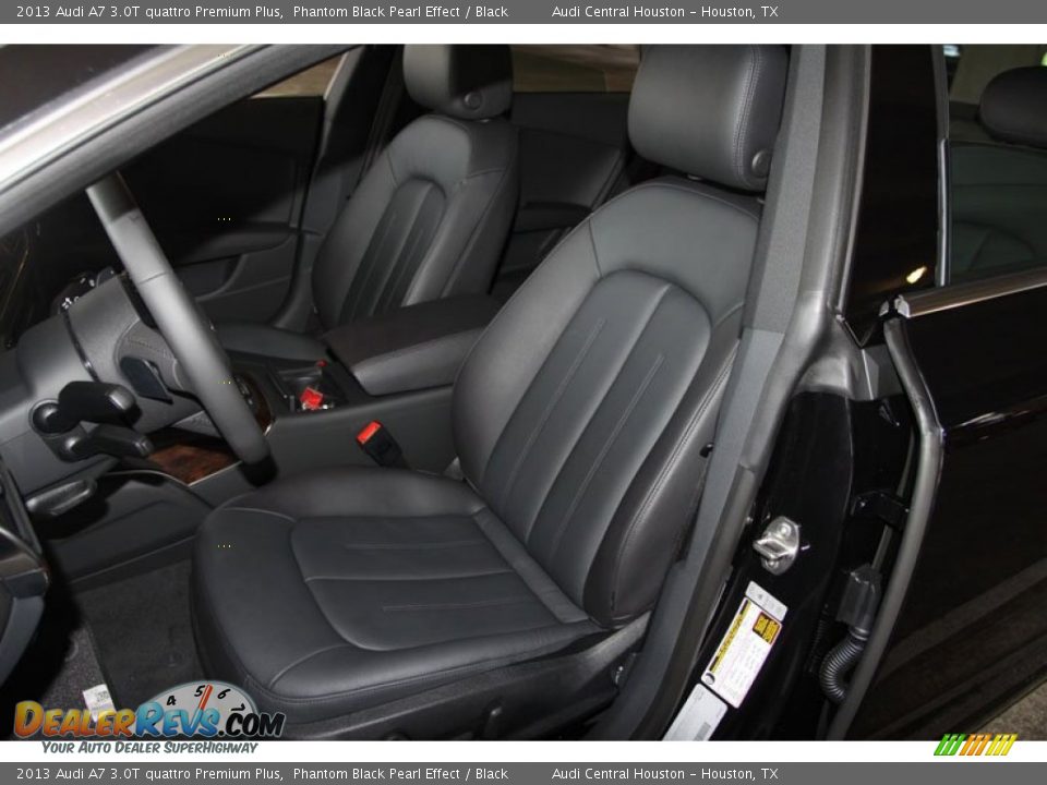 2013 Audi A7 3.0T quattro Premium Plus Phantom Black Pearl Effect / Black Photo #17