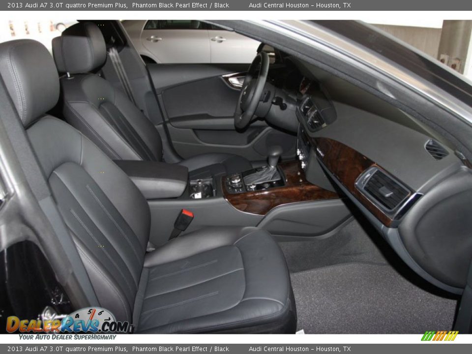 2013 Audi A7 3.0T quattro Premium Plus Phantom Black Pearl Effect / Black Photo #27