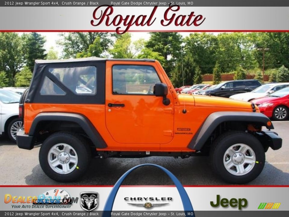 2012 Jeep Wrangler Sport 4x4 Crush Orange / Black Photo #1