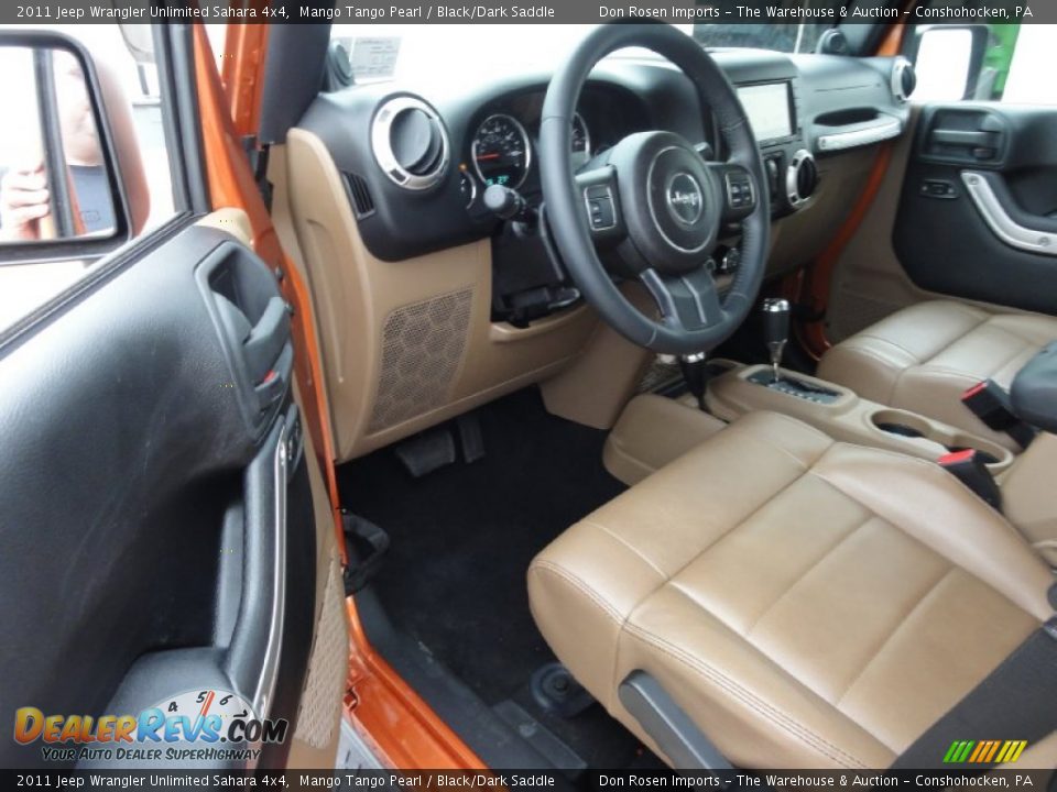 Black Dark Saddle Interior 2011 Jeep Wrangler Unlimited