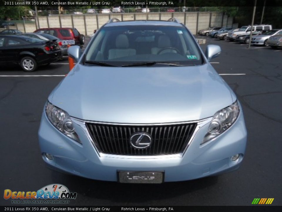 2011 Lexus RX 350 AWD Cerulean Blue Metallic / Light Gray Photo #7