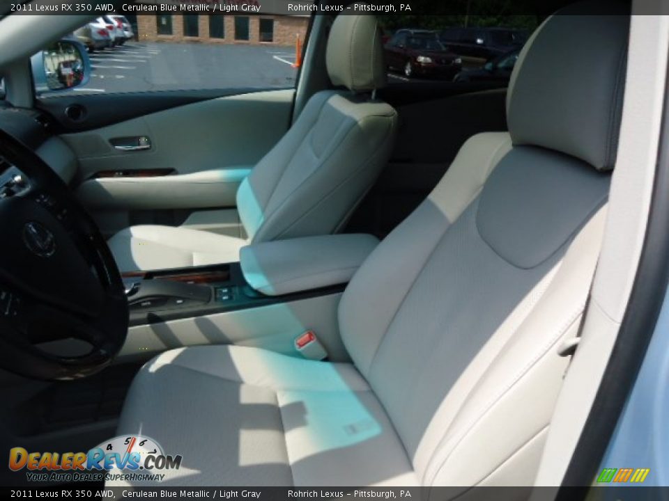 2011 Lexus RX 350 AWD Cerulean Blue Metallic / Light Gray Photo #10