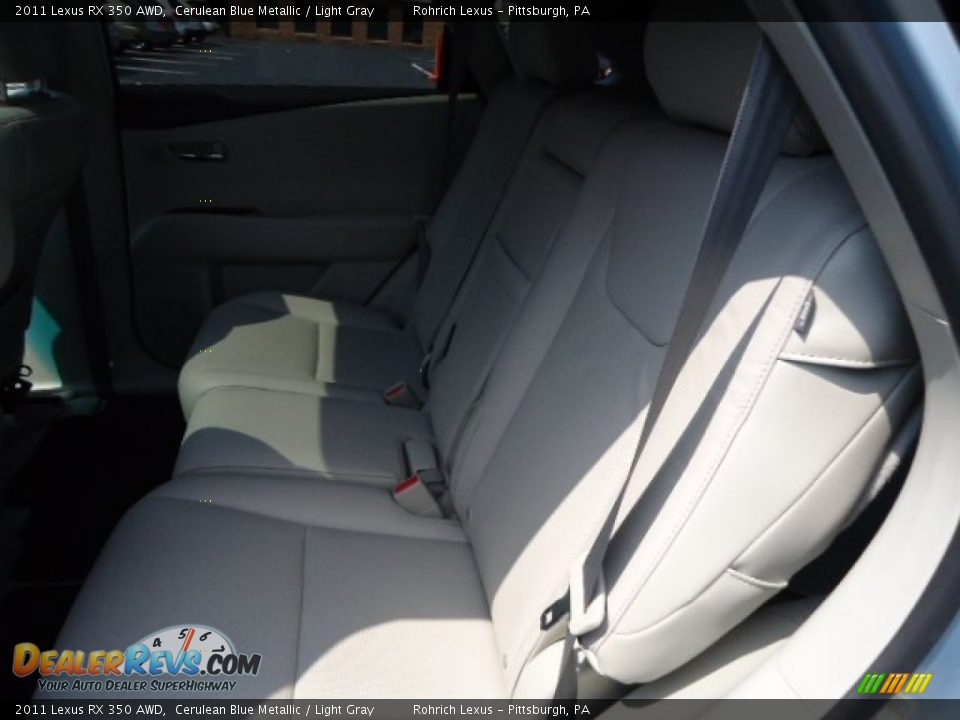 2011 Lexus RX 350 AWD Cerulean Blue Metallic / Light Gray Photo #11