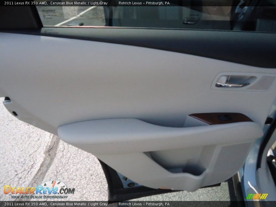 2011 Lexus RX 350 AWD Cerulean Blue Metallic / Light Gray Photo #13