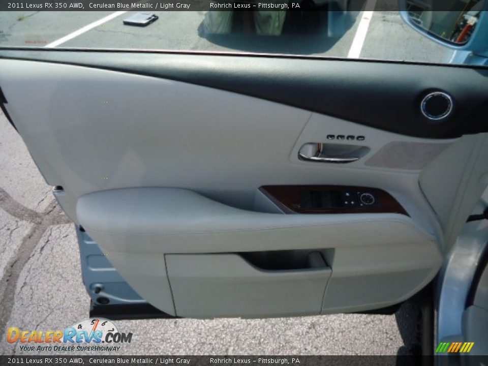 2011 Lexus RX 350 AWD Cerulean Blue Metallic / Light Gray Photo #14