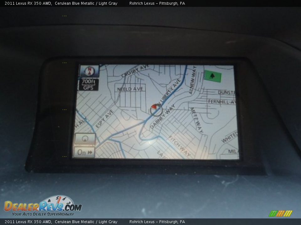 2011 Lexus RX 350 AWD Cerulean Blue Metallic / Light Gray Photo #17
