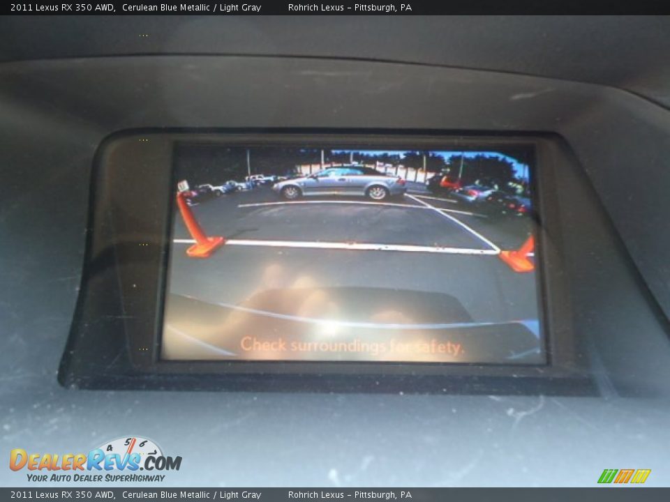 2011 Lexus RX 350 AWD Cerulean Blue Metallic / Light Gray Photo #18