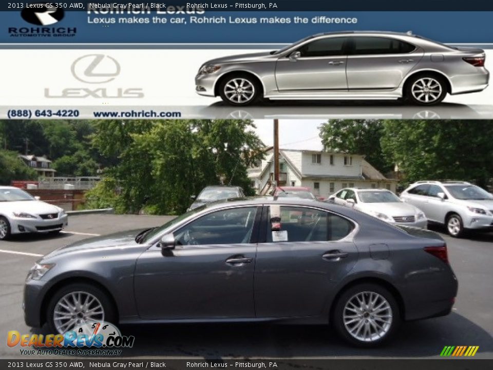 2013 Lexus GS 350 AWD Nebula Gray Pearl / Black Photo #1