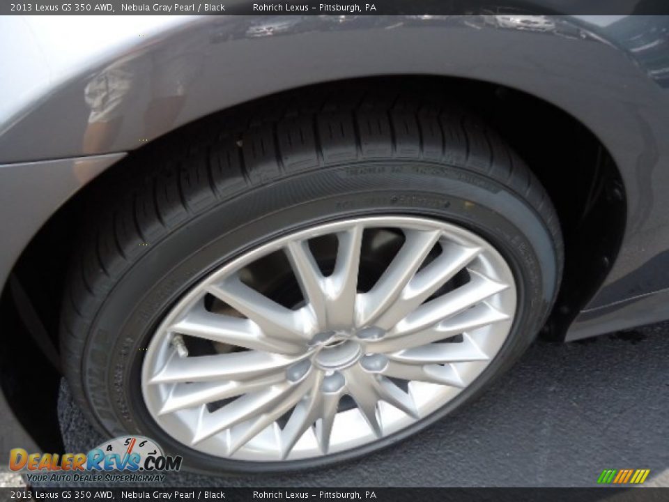 2013 Lexus GS 350 AWD Nebula Gray Pearl / Black Photo #9