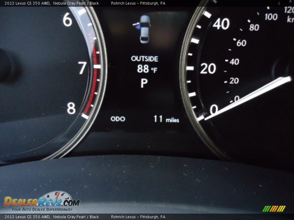 2013 Lexus GS 350 AWD Nebula Gray Pearl / Black Photo #20