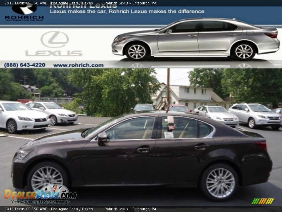 2013 Lexus GS 350 AWD Fire Agate Pearl / Flaxen Photo #1