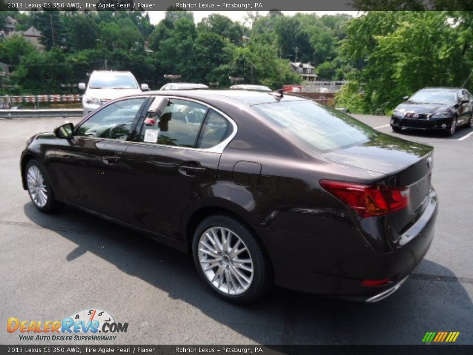 2013 Lexus GS 350 AWD Fire Agate Pearl / Flaxen Photo #2
