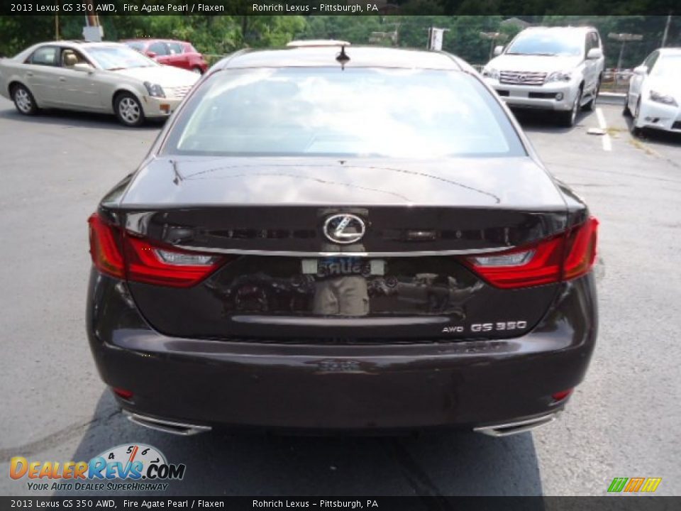 2013 Lexus GS 350 AWD Fire Agate Pearl / Flaxen Photo #3