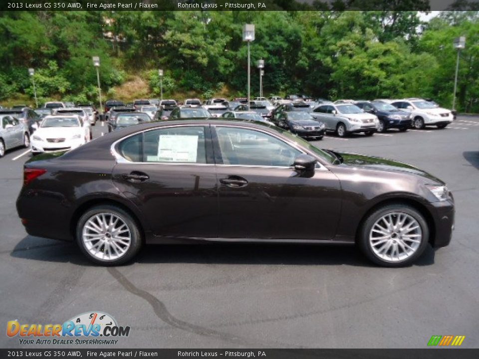 2013 Lexus GS 350 AWD Fire Agate Pearl / Flaxen Photo #5