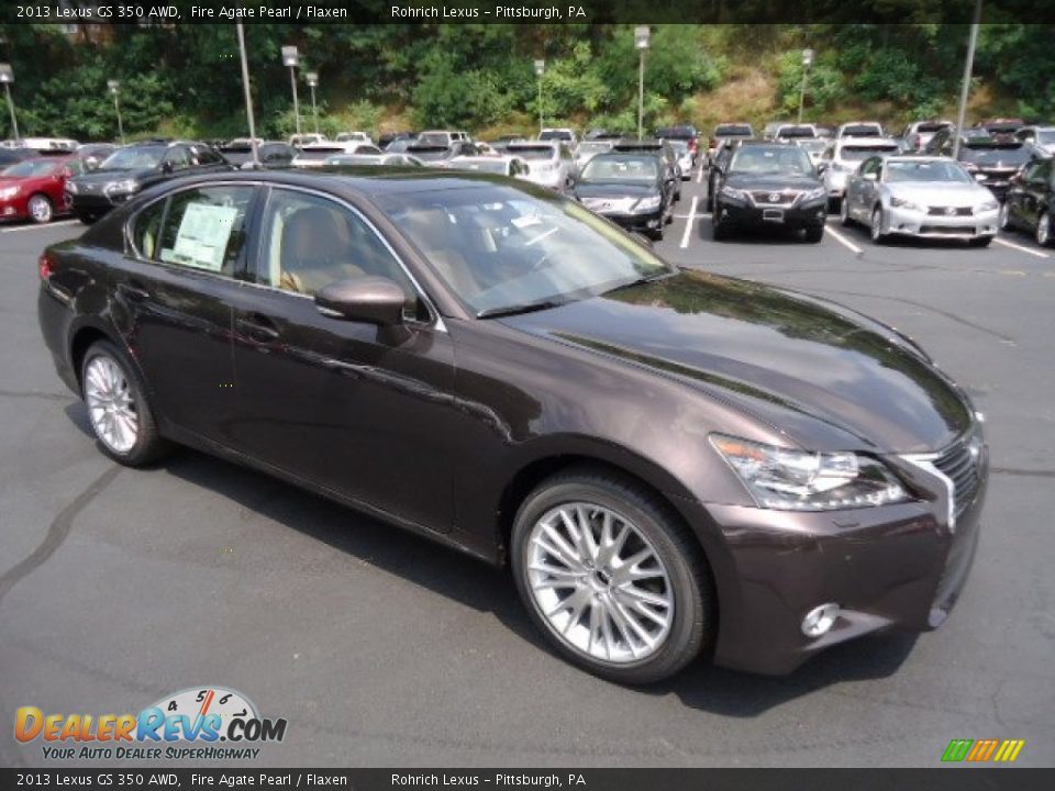2013 Lexus GS 350 AWD Fire Agate Pearl / Flaxen Photo #6