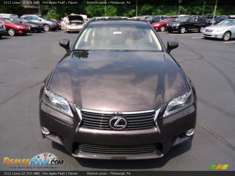 2013 Lexus GS 350 AWD Fire Agate Pearl / Flaxen Photo #7