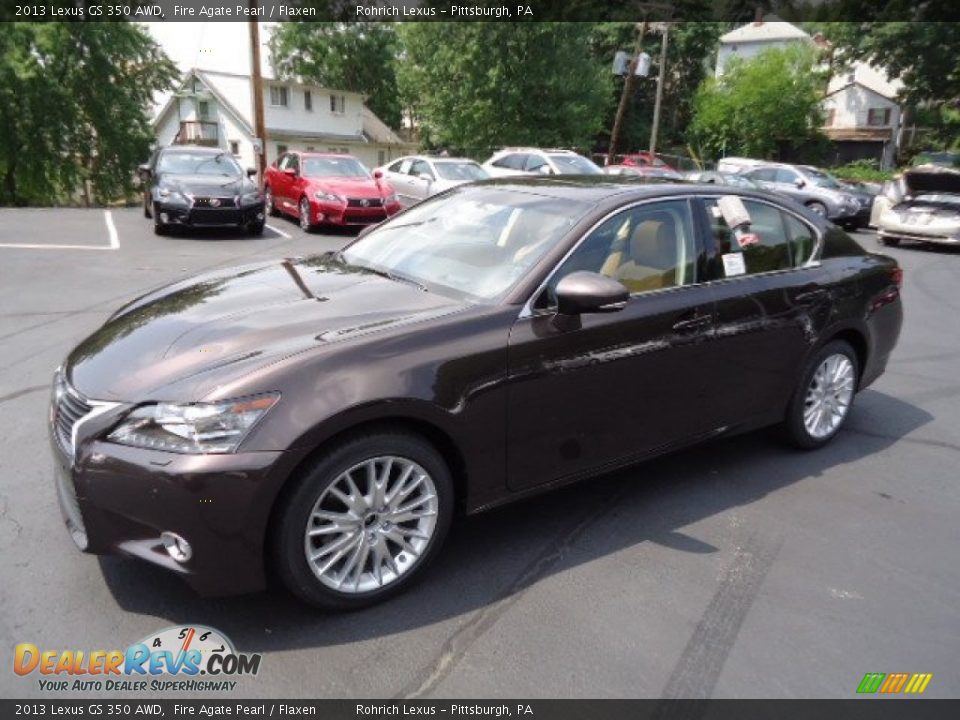 2013 Lexus GS 350 AWD Fire Agate Pearl / Flaxen Photo #8