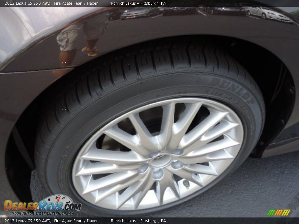 2013 Lexus GS 350 AWD Fire Agate Pearl / Flaxen Photo #9