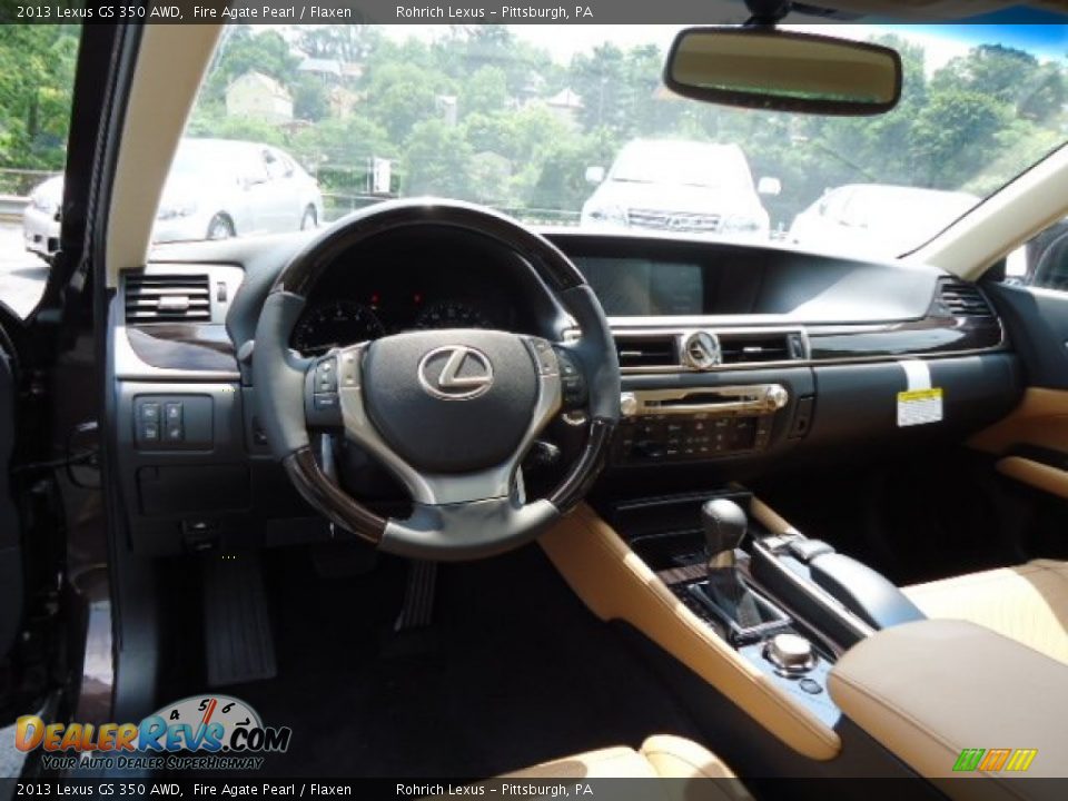 2013 Lexus GS 350 AWD Fire Agate Pearl / Flaxen Photo #12