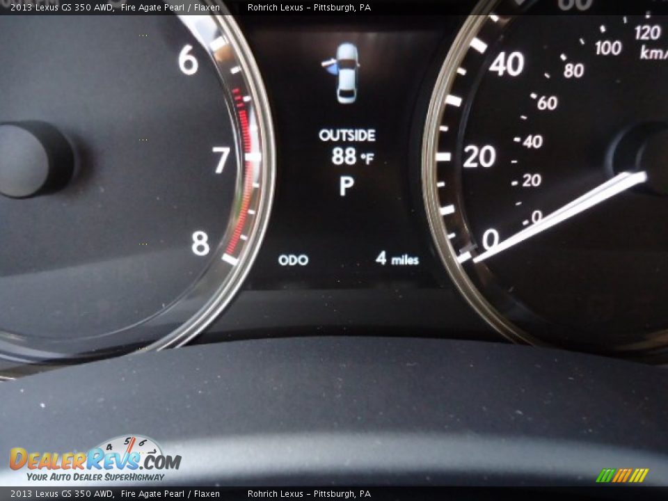 2013 Lexus GS 350 AWD Fire Agate Pearl / Flaxen Photo #20