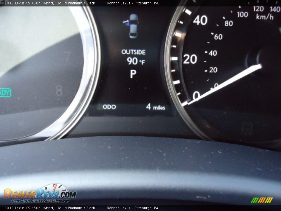 2013 Lexus GS 450h Hybrid Liquid Platinum / Black Photo #20